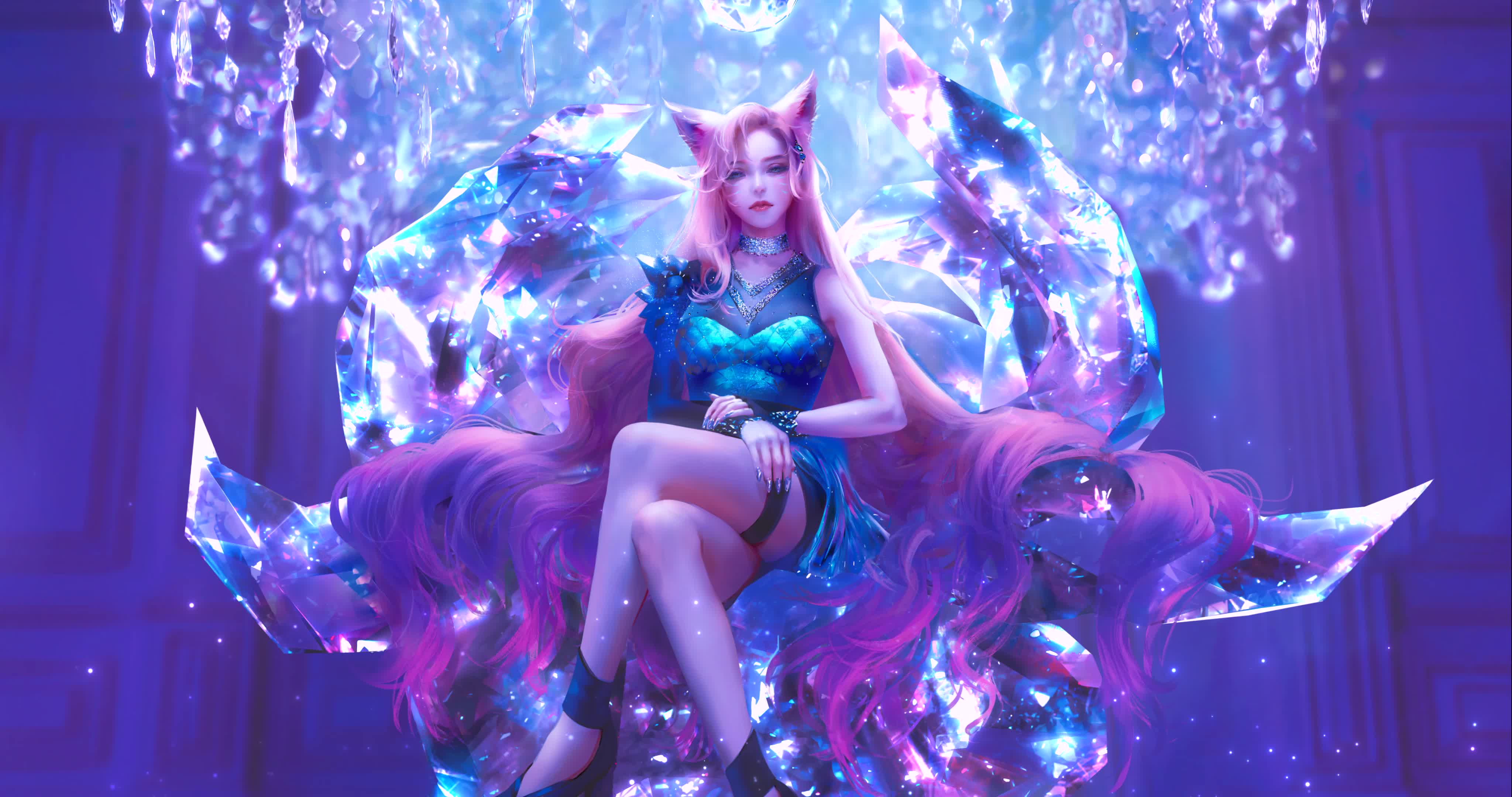 K Kda All Out League Of Legends Live Wallpaper X