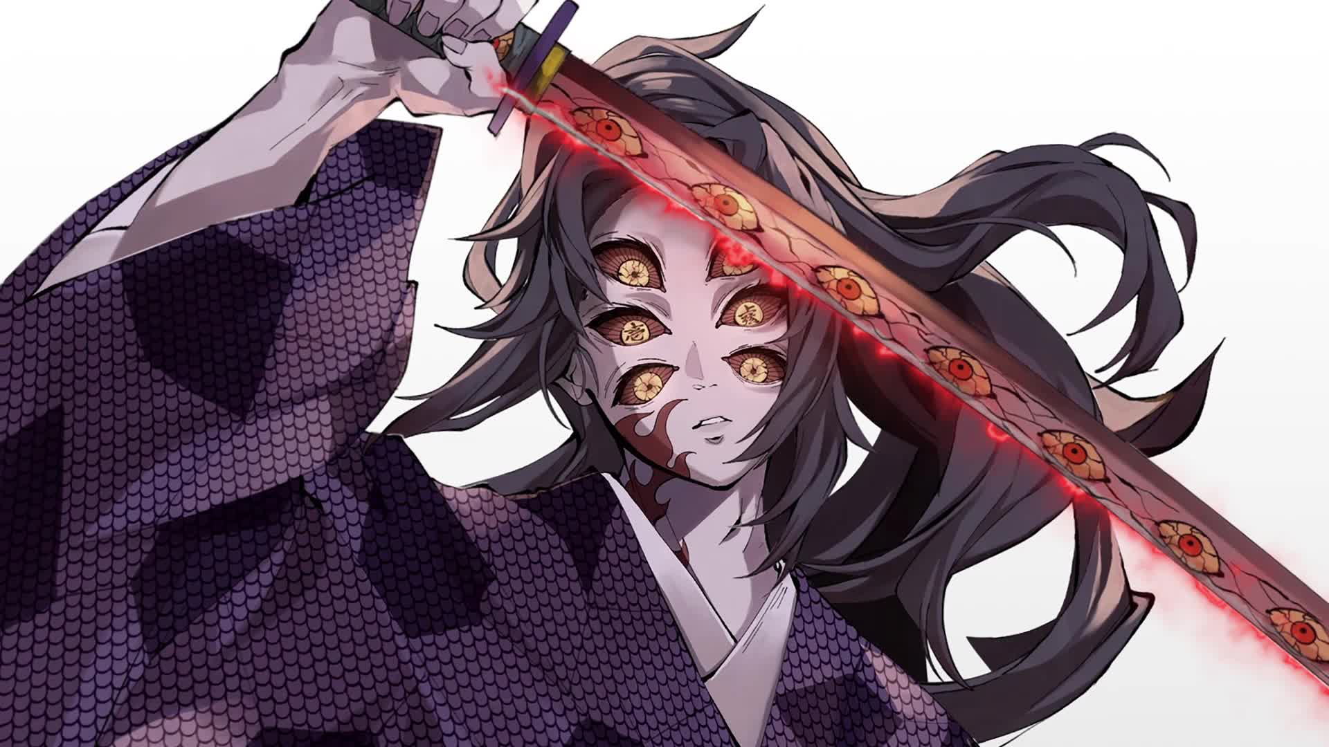 Kimetsu No Yaiba Kokushibo Demon Slayer Live Wallpaper 1920x1080