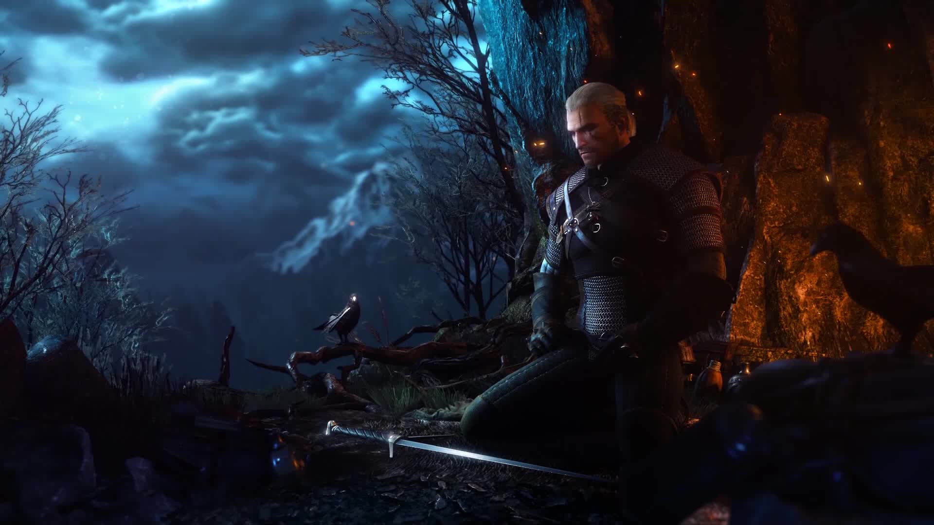 The Main Menu Of The Witcher 3 Hearts Of Stone Live Wallpaper 1920x1080