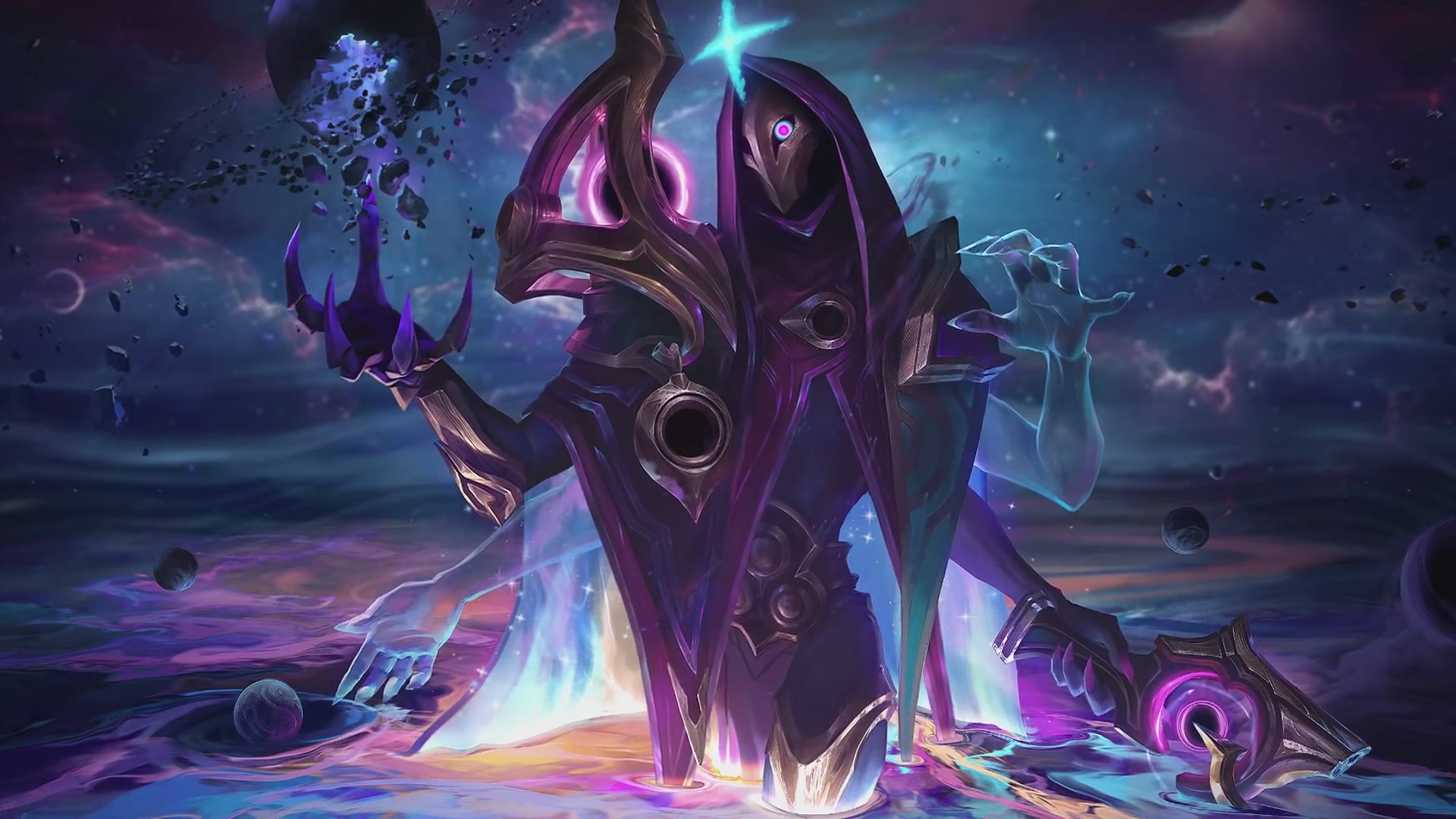 Dark Cosmic Jhin Skin League Of Legends Fantasy Live Wallpaper X