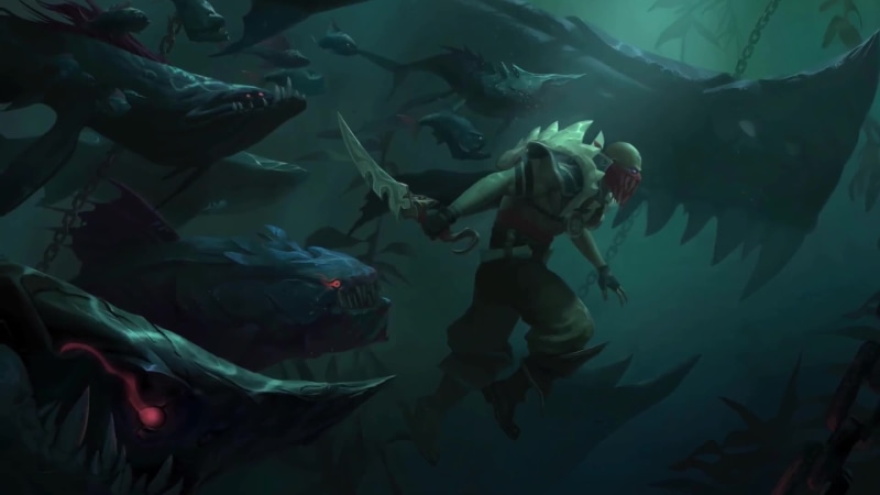 League Of Legends Ashen Knight Pyke Live Wallpaper 1920x1080