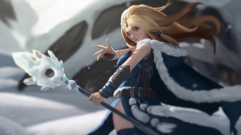 Dota 2 Crystal Maiden Persona Live Wallpaper 3840x2160