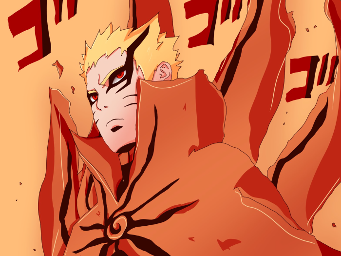 Naruto Uzumaki Anime Baryon Mode Rare Gallery Hd Wallpapers