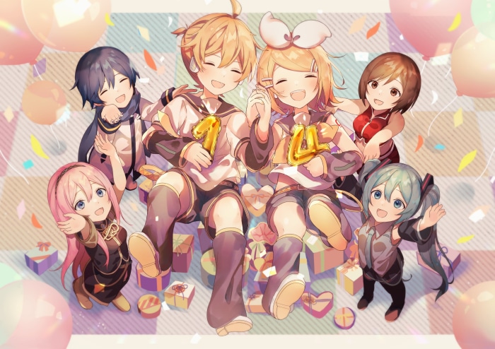 Vocaloid HD Luka Megurine Kaito Vocaloid Len Kagamine Rin