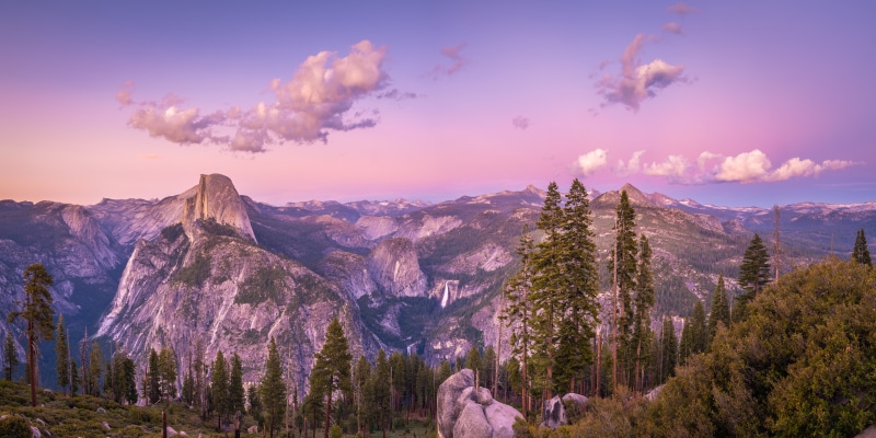 K K K Glacier Point Usa Parks Mountains Scenery Panorama