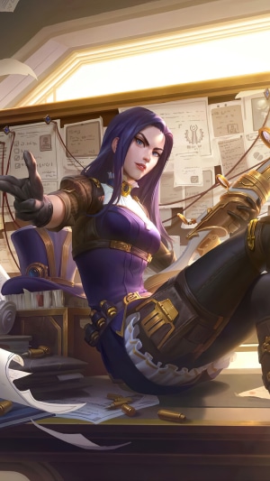 Caitlyn Vi Arcane Netflix Series Lol Art K Desktop