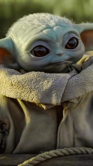 Baby Yoda Grogu The Mandalorian Star Wars Hd Phone Wallpaper Rare