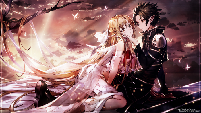 Sword Art Online HD Fairy Asuna Yuuki Kirito Sword Art Online