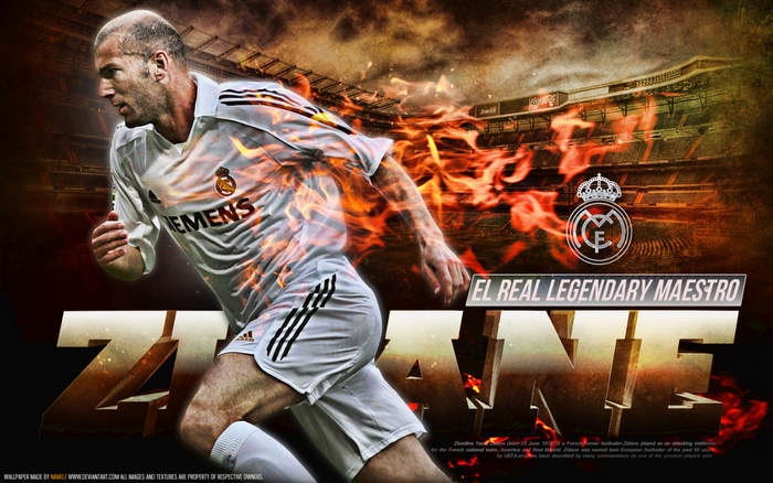 Zinedine Zidane Hd Real Madrid C F Hd Wallpaper Rare Gallery