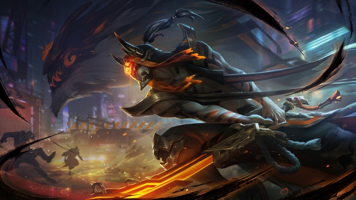 Inkshadow Master Yi Lol League Of Legends Splash Art K Hd