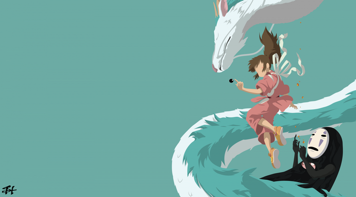 Illustration Anime Minimalism Spirited Away Cartoon Chihiro