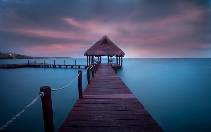 4560590 Pier Landscape Maldives Clouds Lamp Tropical Sea