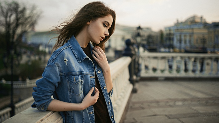 Standing Model Depth Of Field Ksenia Kokoreva Women Outdoors