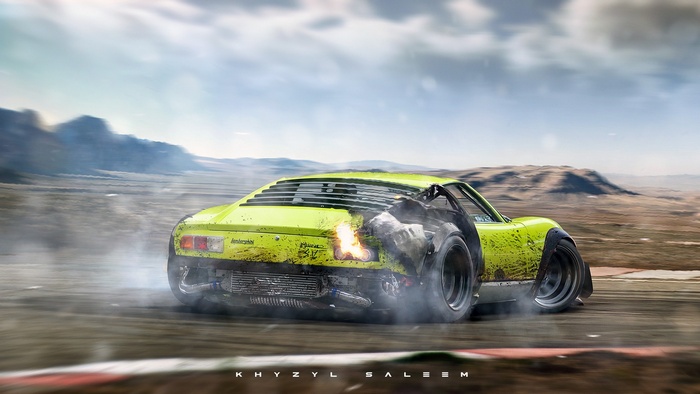 Lamborghini Miura Render Khyzyl Saleem Miura Drift Car