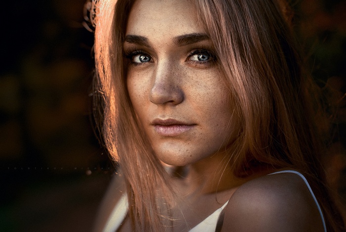 Freckles Portrait Face Blue Eyes Women Blonde Hd Wallpaper Rare