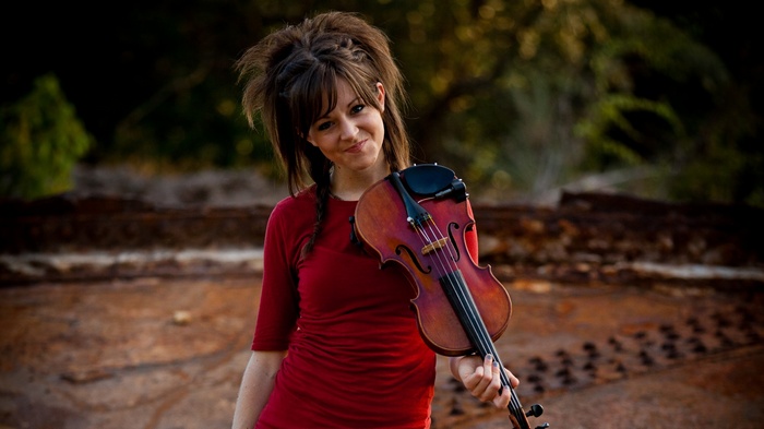 Red Clothing Lindsey Stirling Hd Wallpaper Rare Gallery