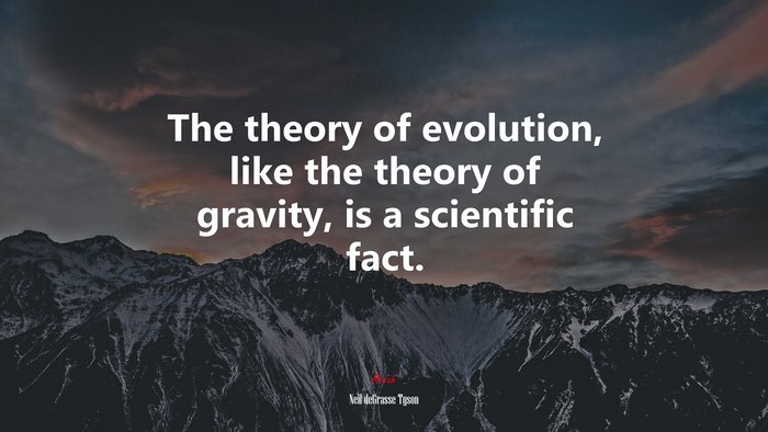 The Theory Of Evolution Like The Theory Of Gravity Is A Scientific