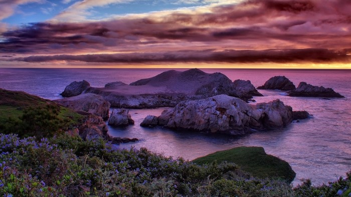 4K 5K El Matador Beach USA Ocean Coast Sunrises And Sunsets