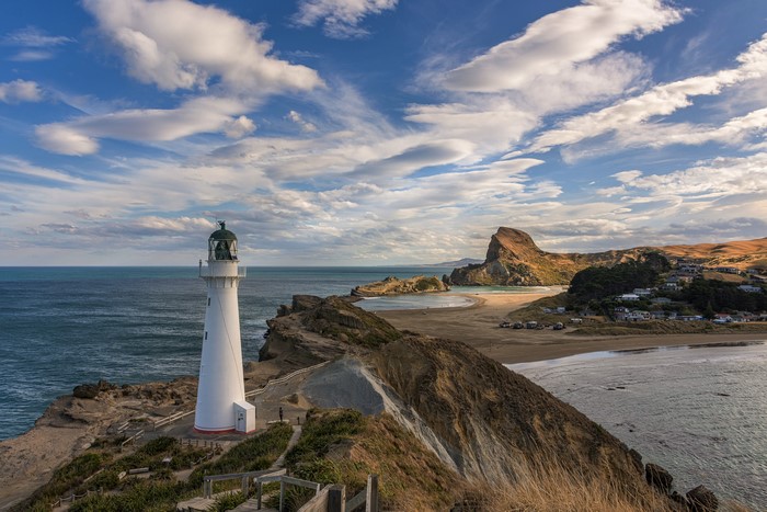 K Wellington Region Castle Point Lighthouse New Zealand Coast