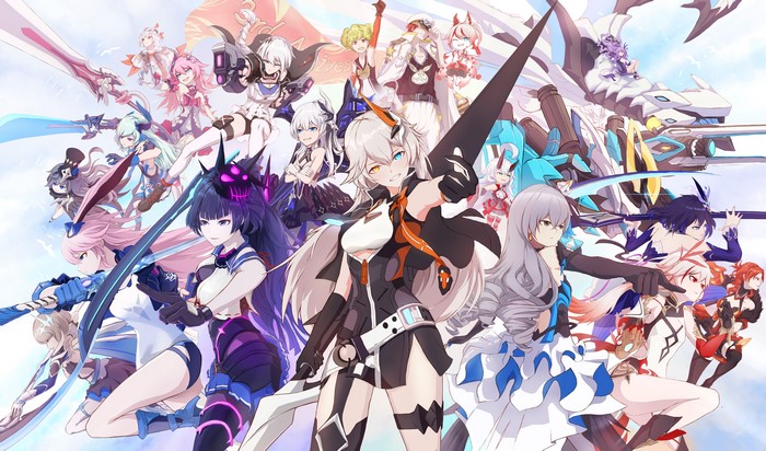 K Bronya Zaychik Anime Kiana Kaslana Seele Vollerei Yae Sakura