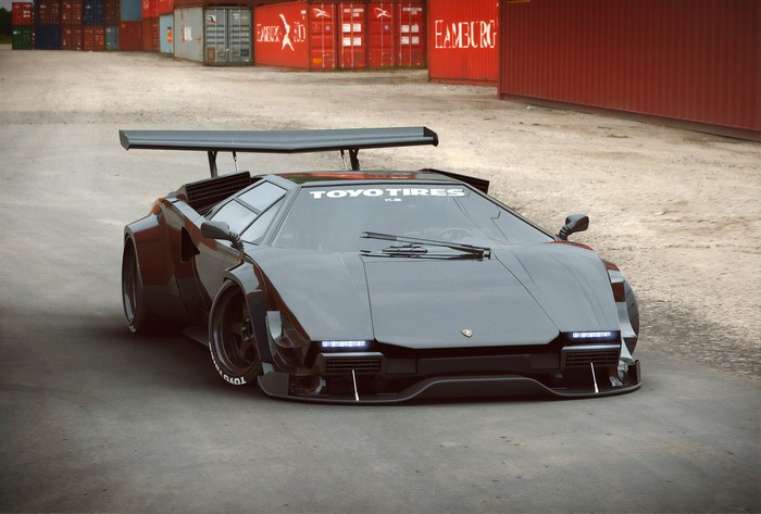 K Khyzyl Saleem Lamborghini Lamborghini Countach Render Car Hd