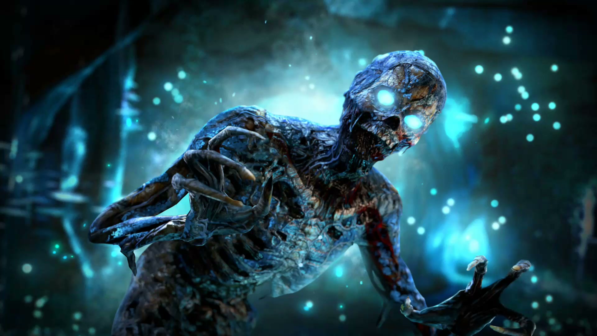 Scary Blue Eyed Monster Live Wallpaper