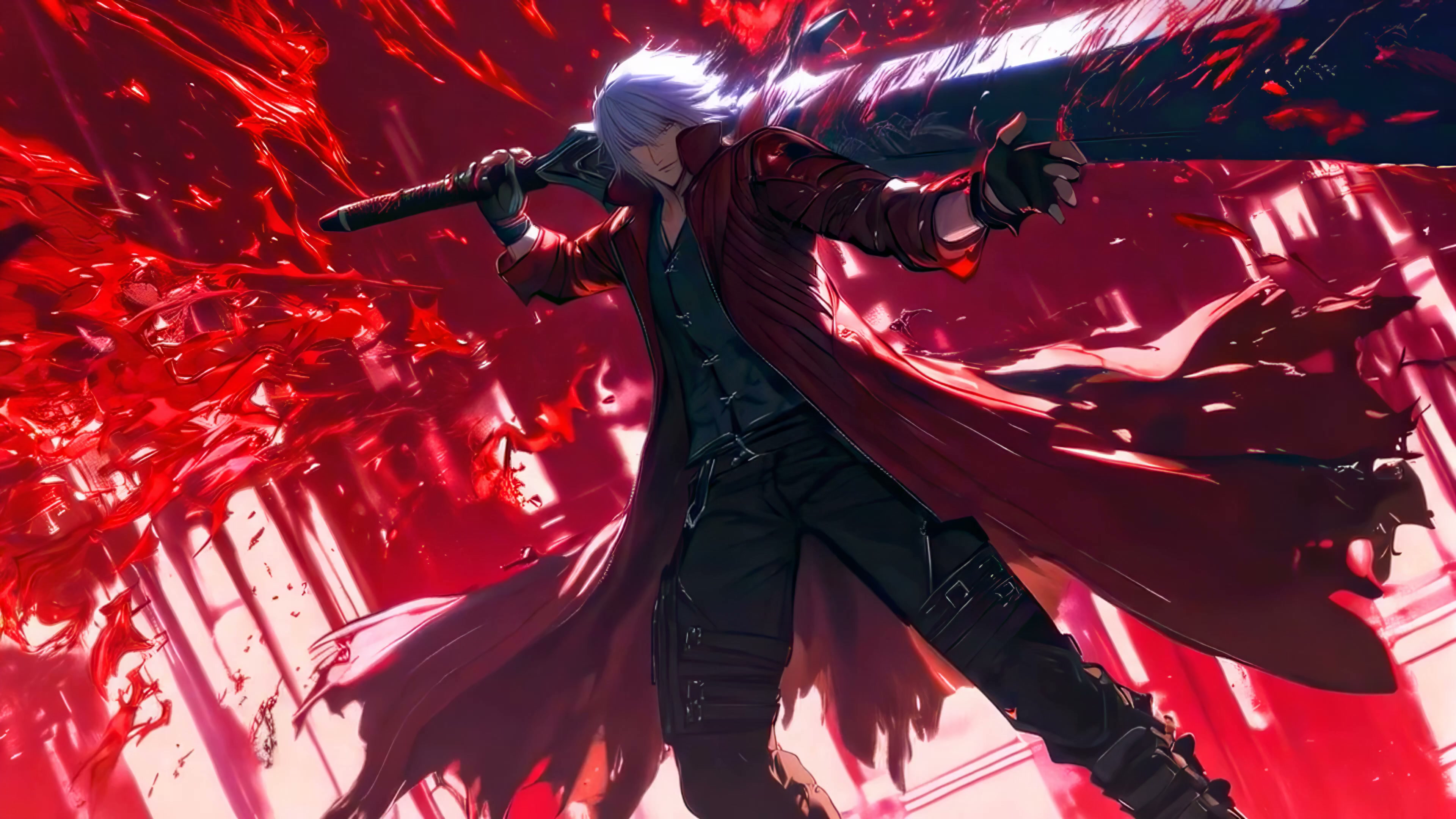 Crimson Demon Hunter Live Wallpaper