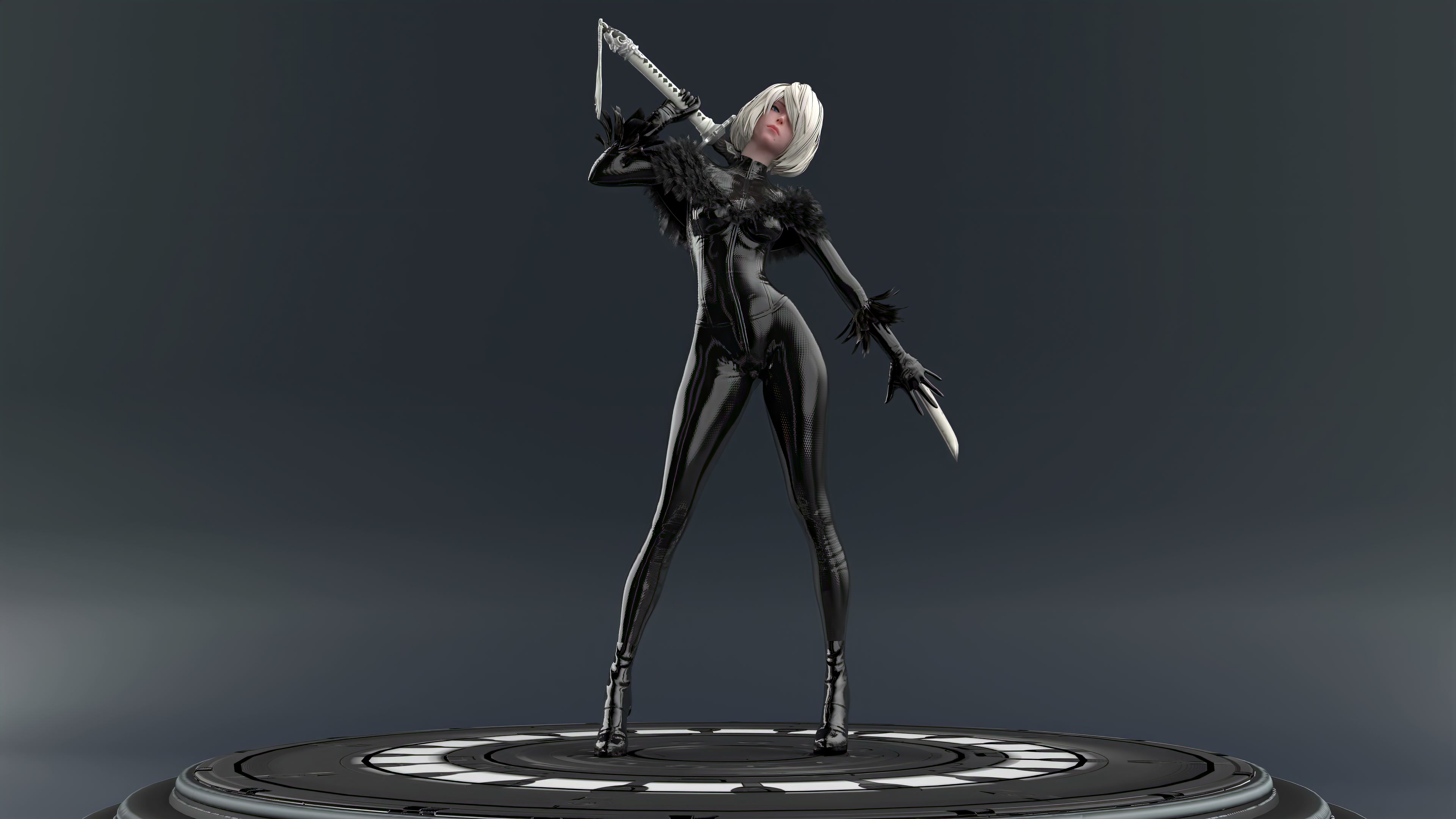 2B Bodysuit Live Wallpaper