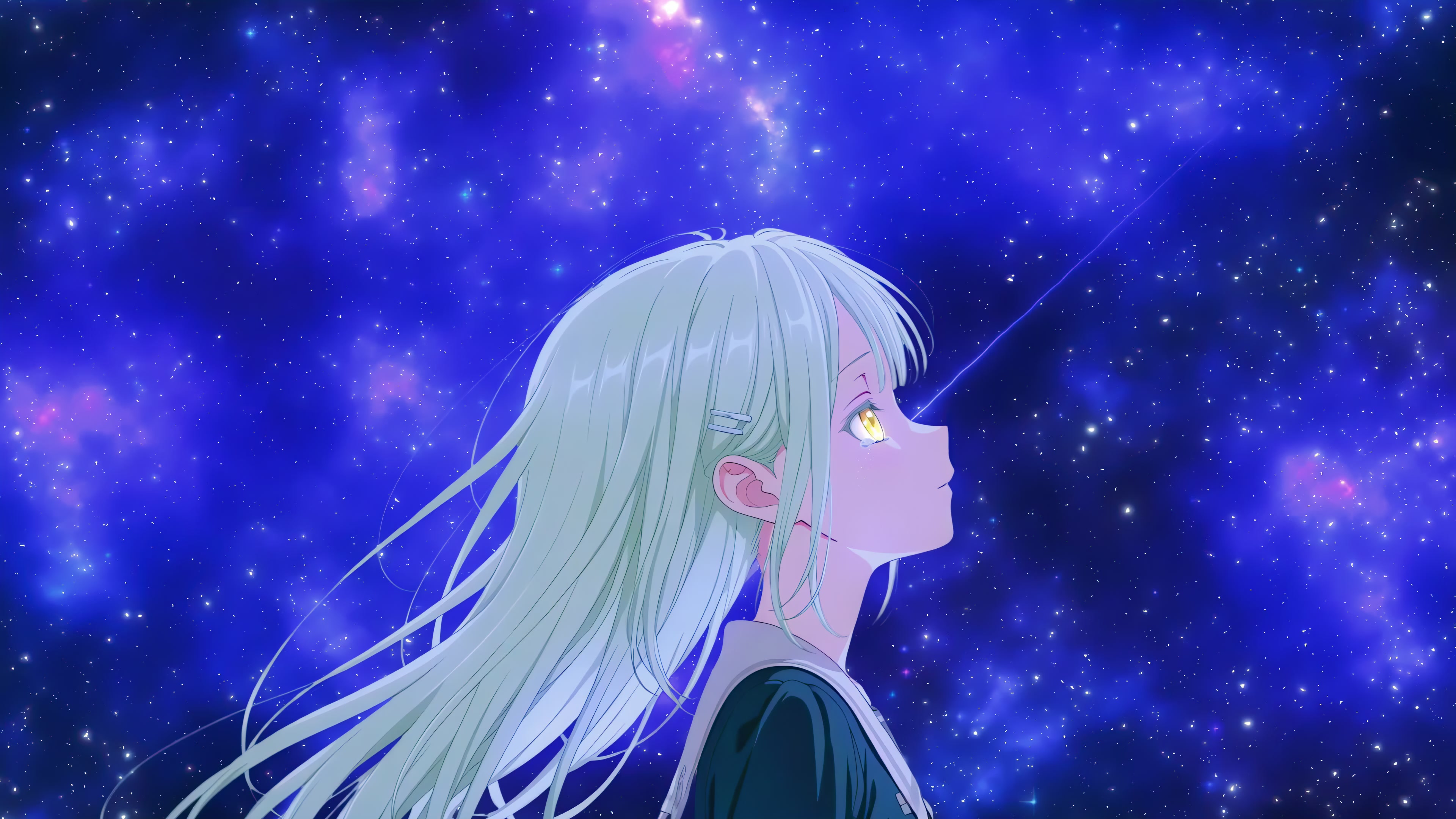 Girl Starry Sky Live Wallpaper