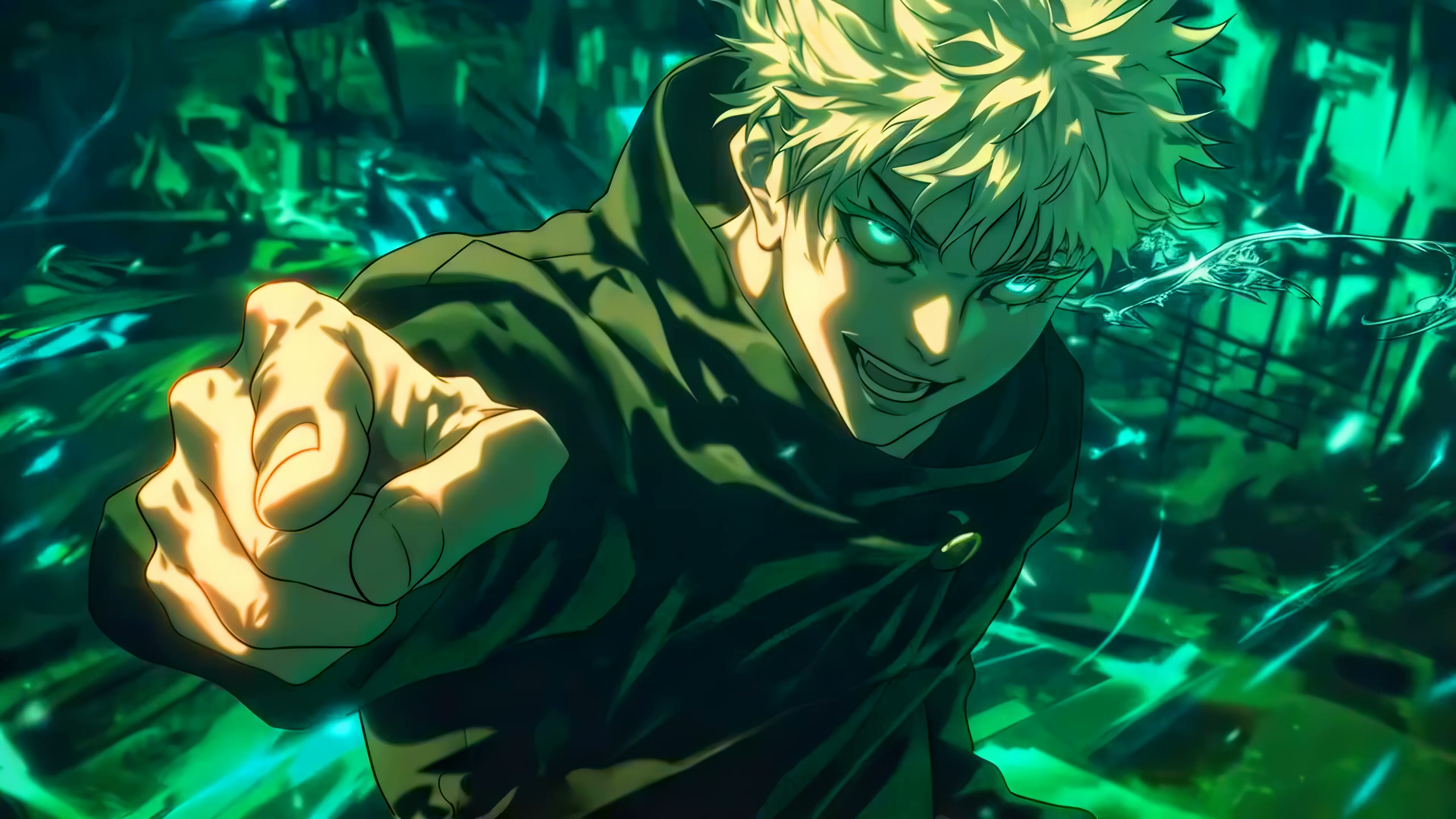 Gojo Pointing Intense Energy Live Wallpaper