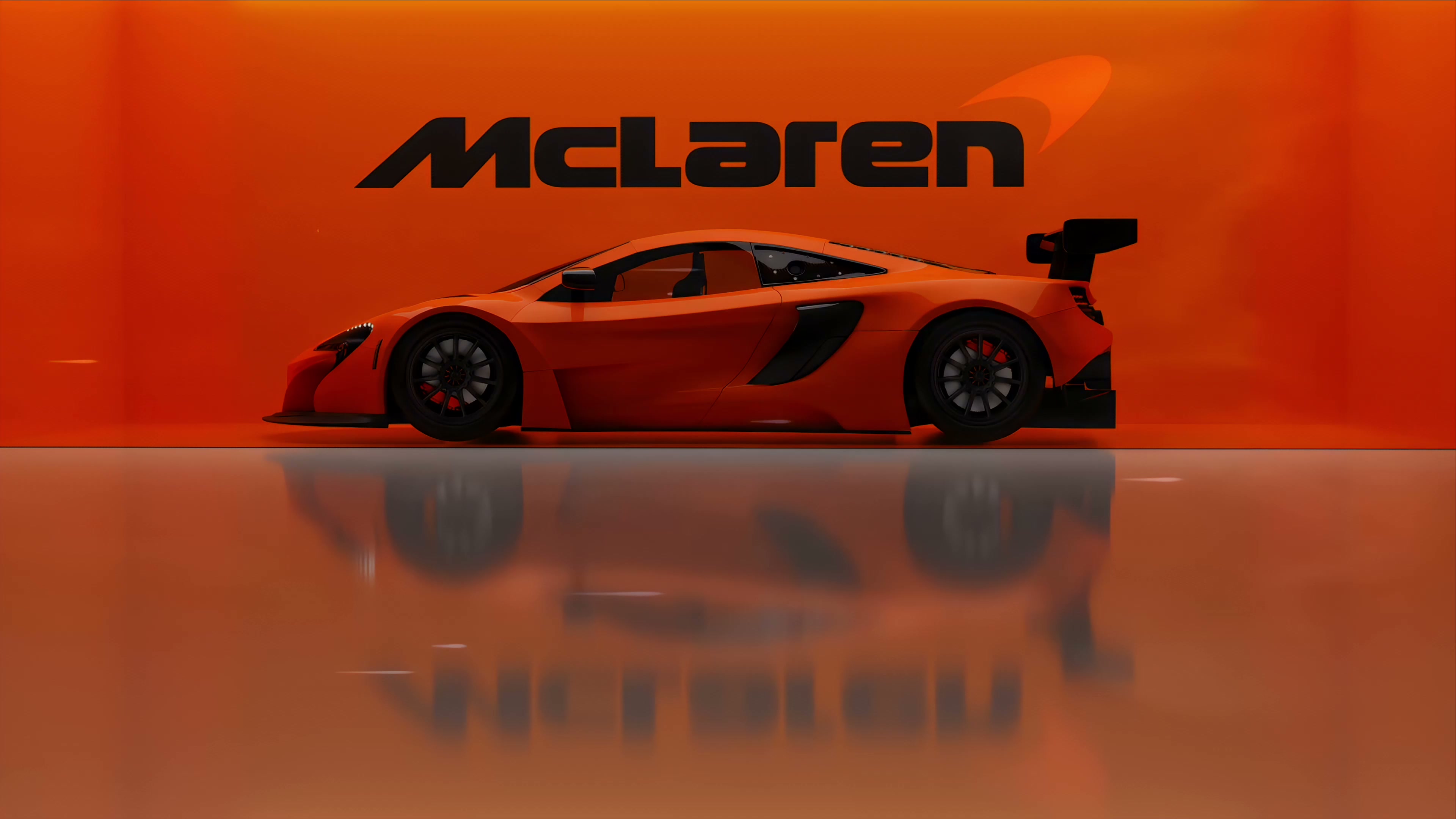 McLaren GT Racer in Showroom Spotlight Live Wallpaper