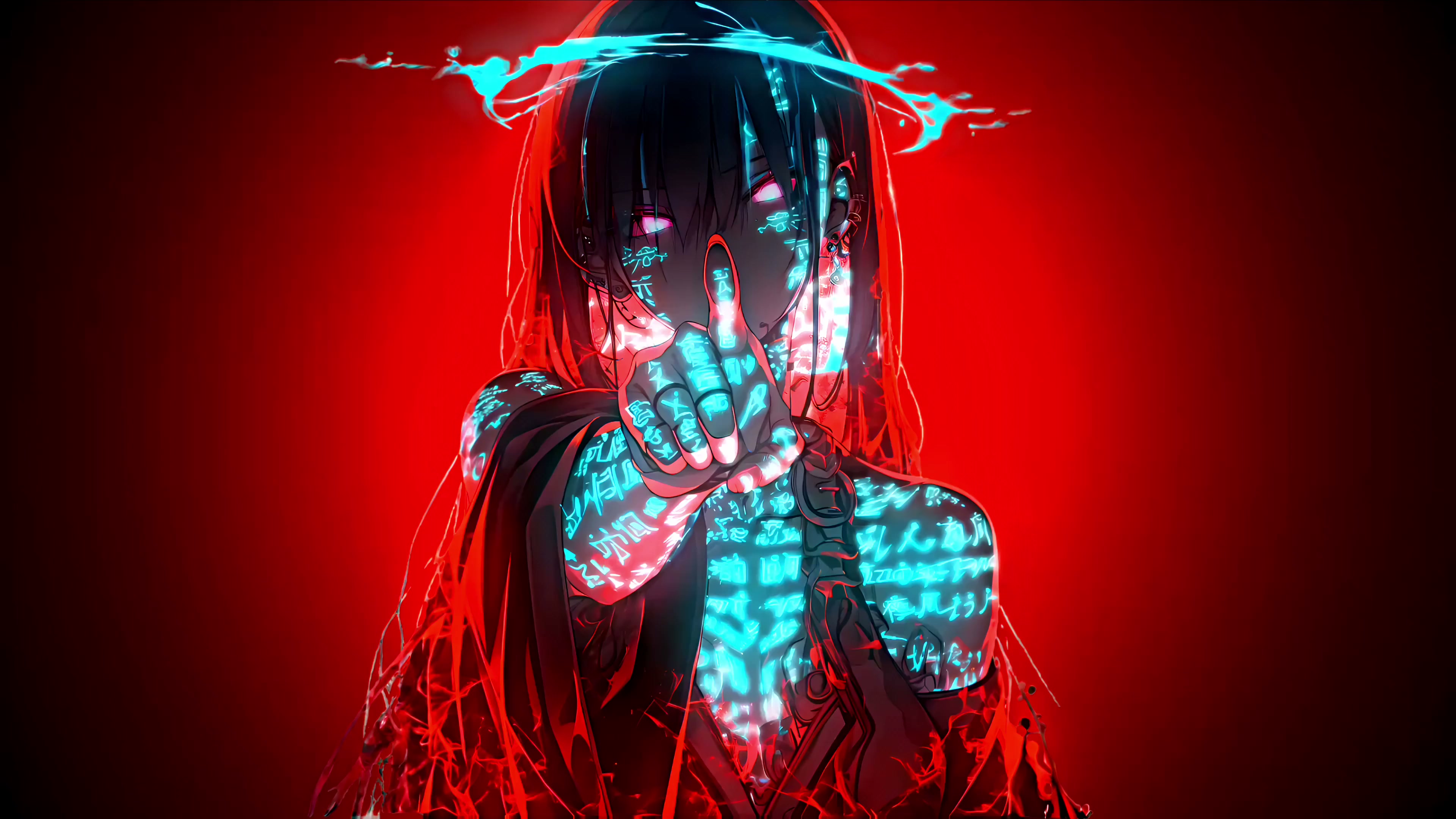Blue Glow Gesture Live Wallpaper