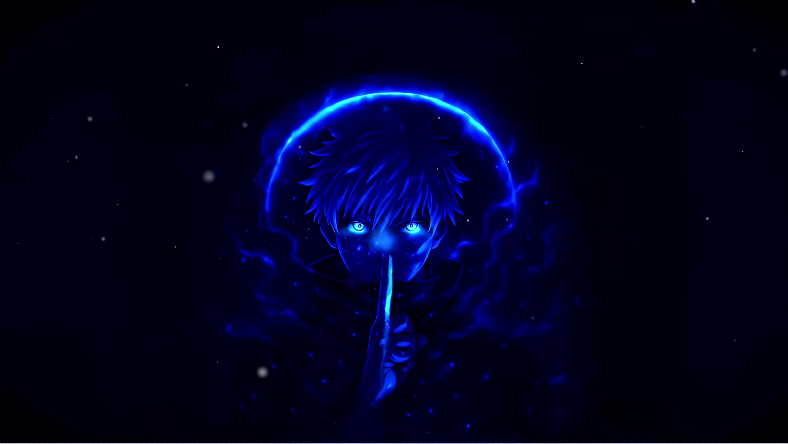 Satoru Gojo Neon Eyes Live Wallpaper