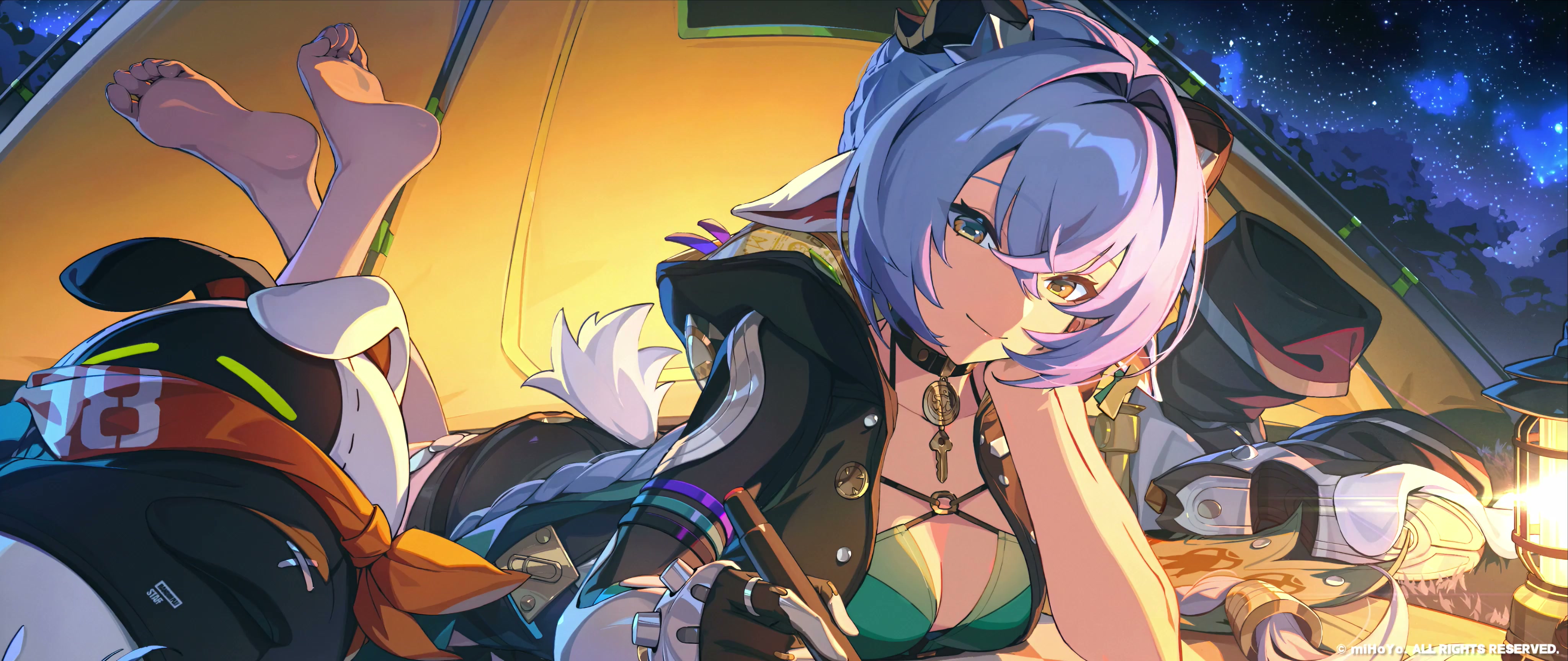Zenless Zone Zero - Nekomata Camping Live Wallpaper