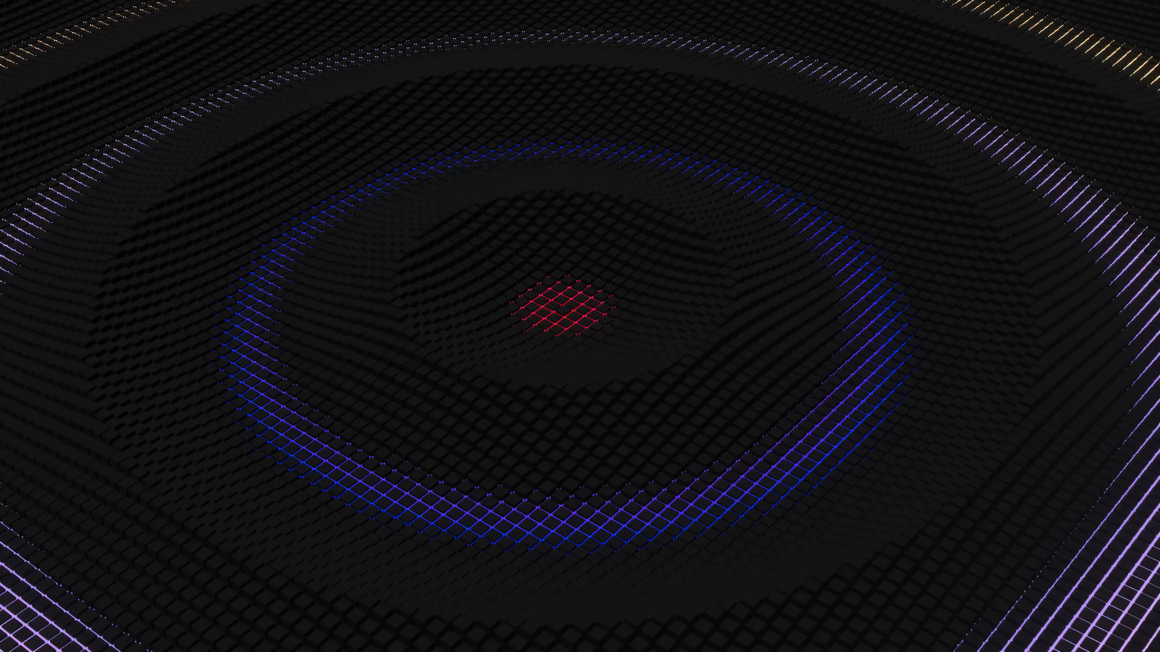Glowing Blue Red Spiral Grid Live Wallpaper