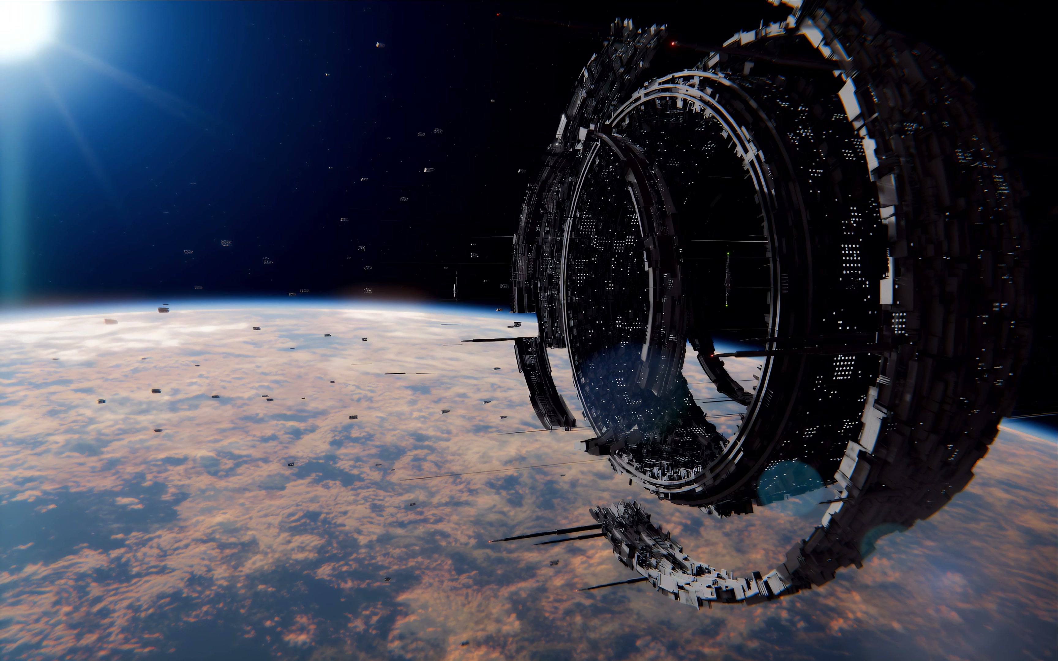 Orbital Ring Station Live Wallpaper