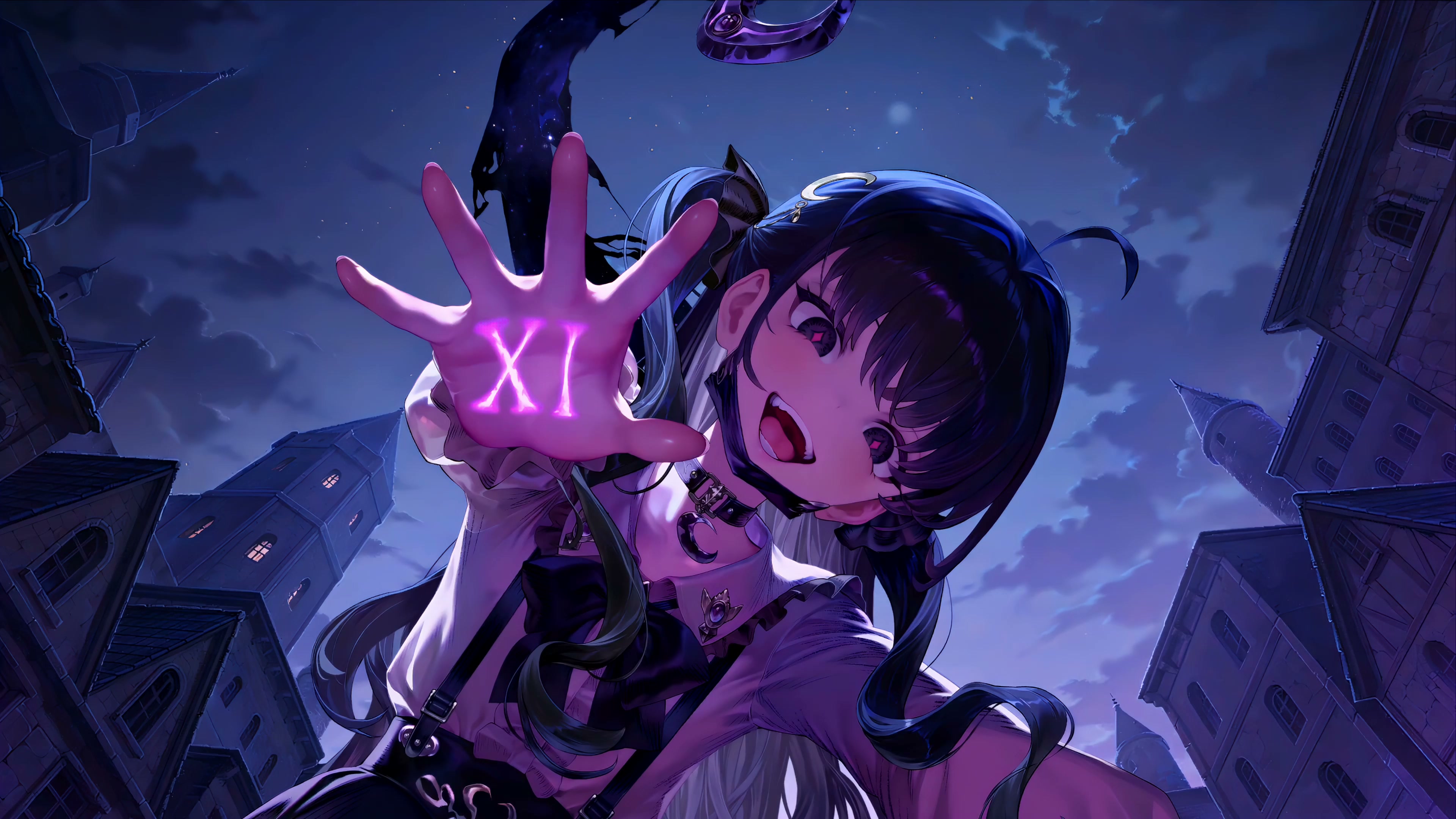 Brown Dust 2 Witchs Purple XI Spell Live Wallpaper