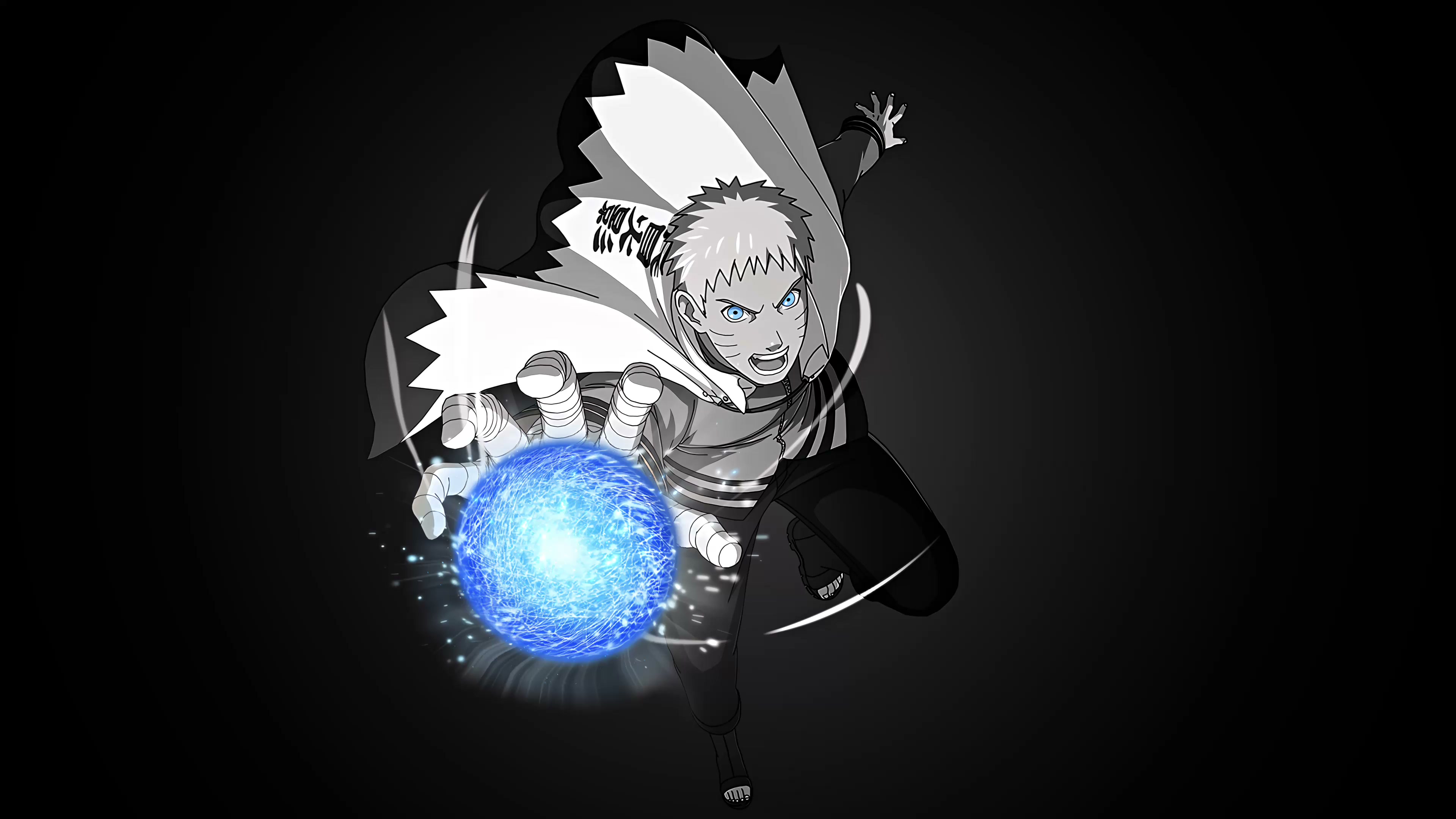 Naruto - 7th Hokage Rasengan Monochrome Live Wallpaper
