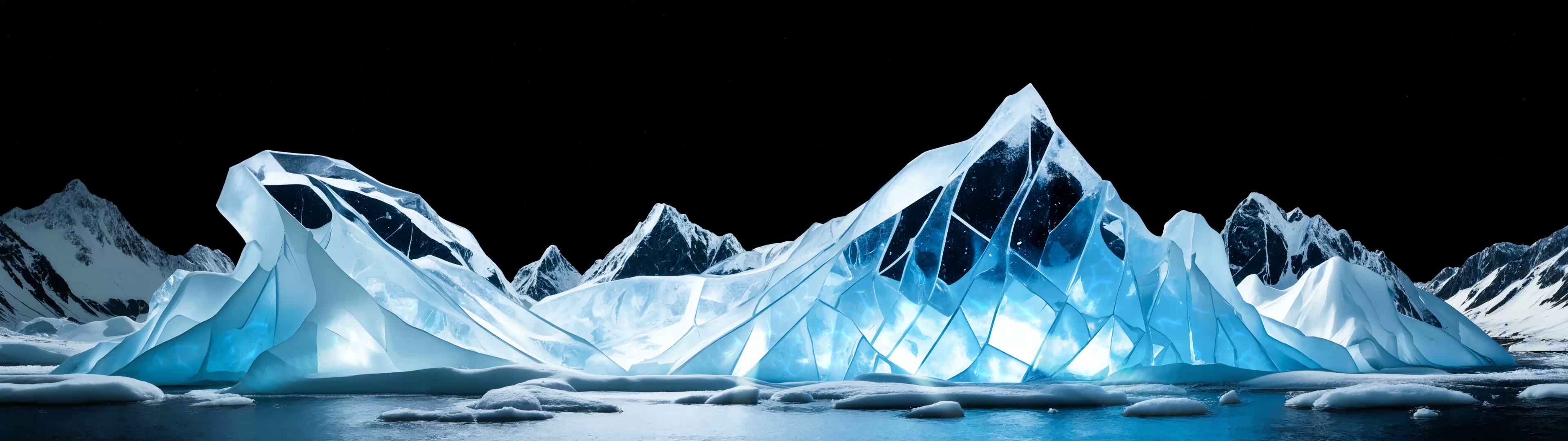 Icy Jagged Peaks - Ultra Wide Live Wallpaper