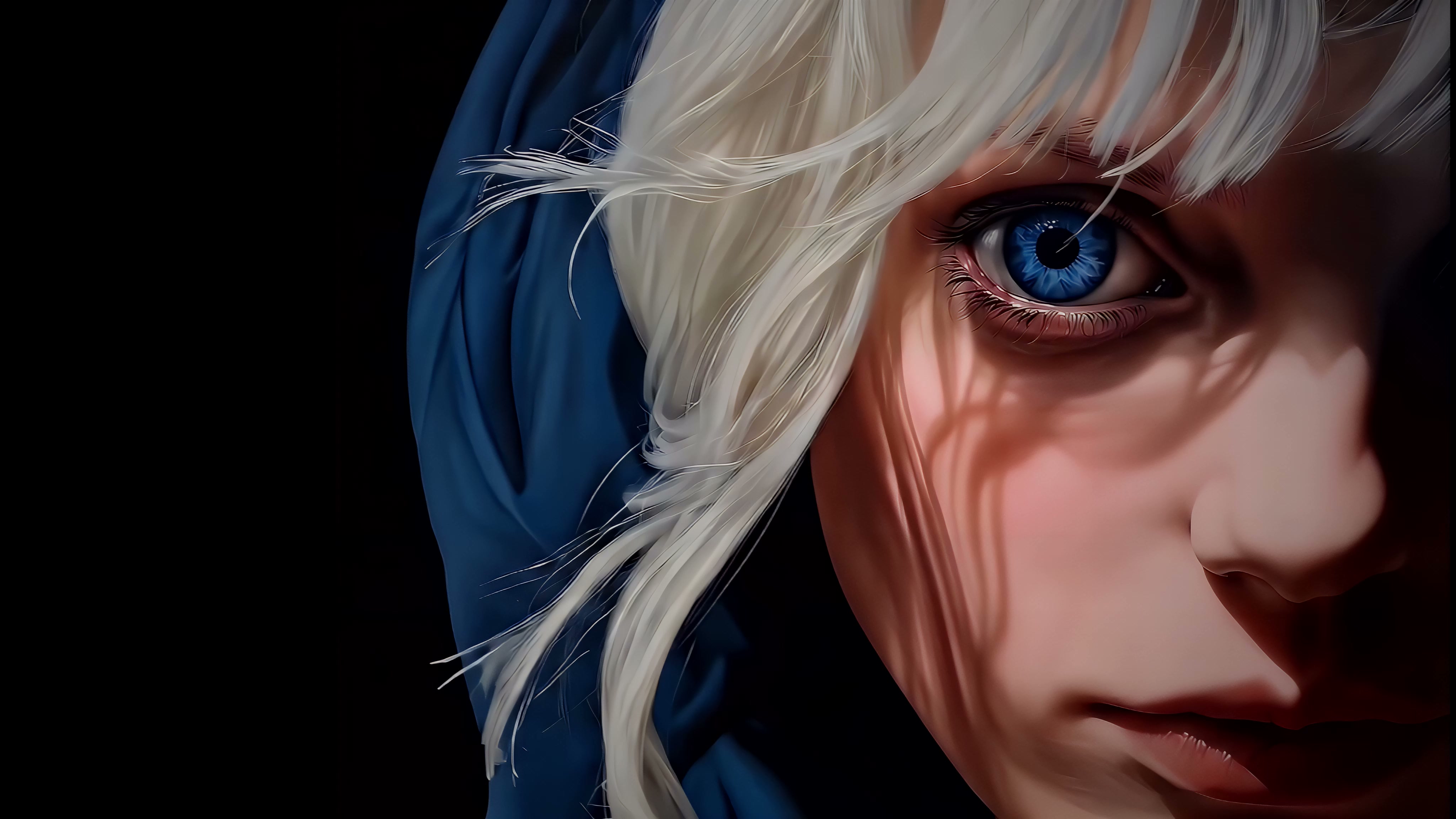 Blue-Eyed Girl Live Wallpaper