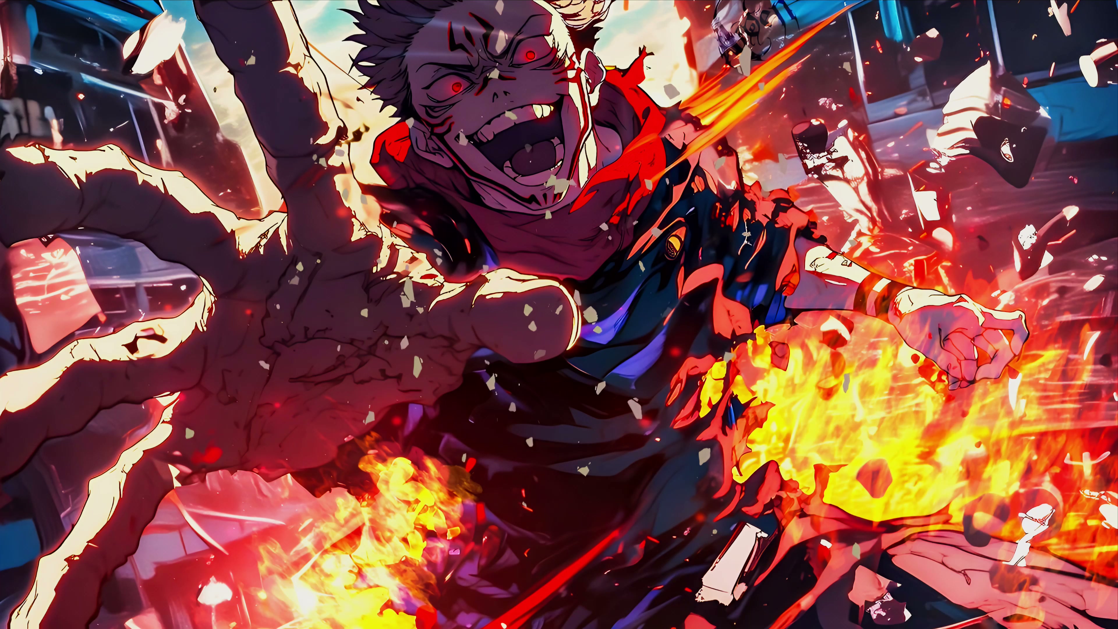Sukunas Wild Fire Slash Live Wallpaper