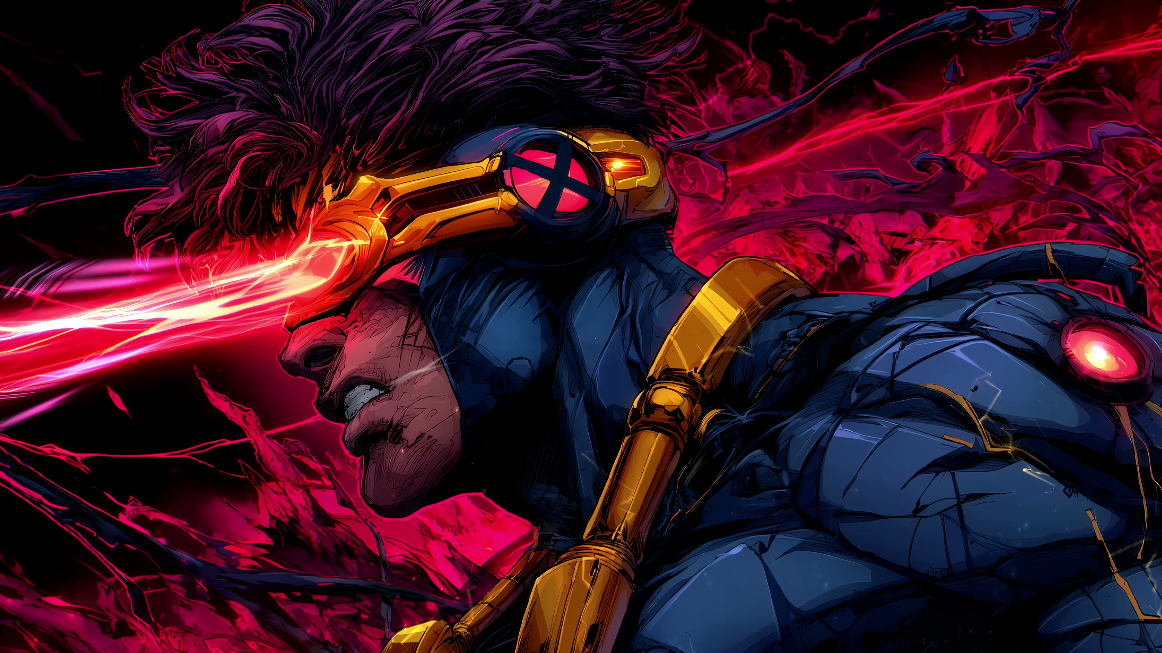 X-Men - Cyclops Optic Blast Live Wallpaper
