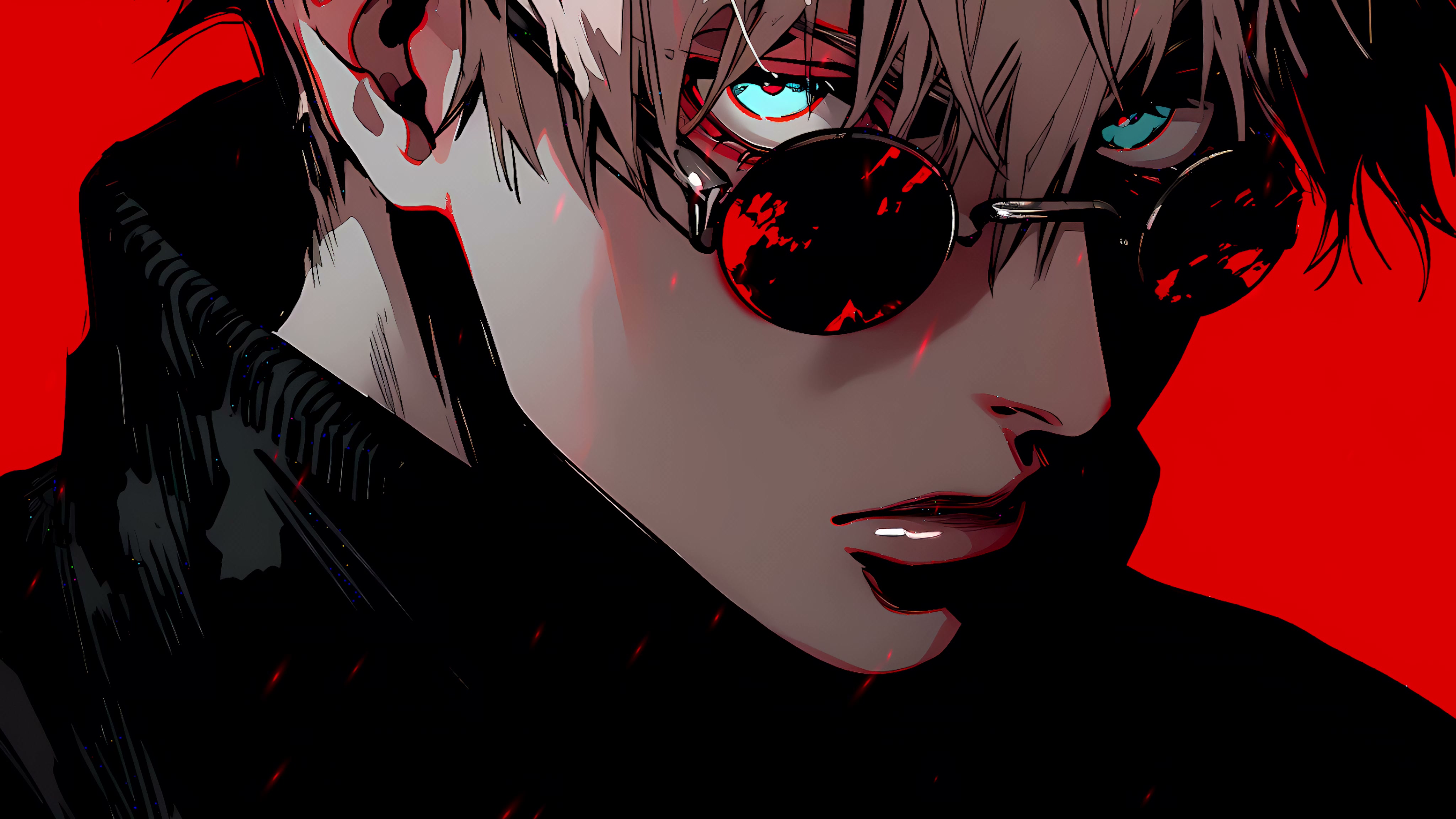 Gojos Fiery Red Stare Live Wallpaper