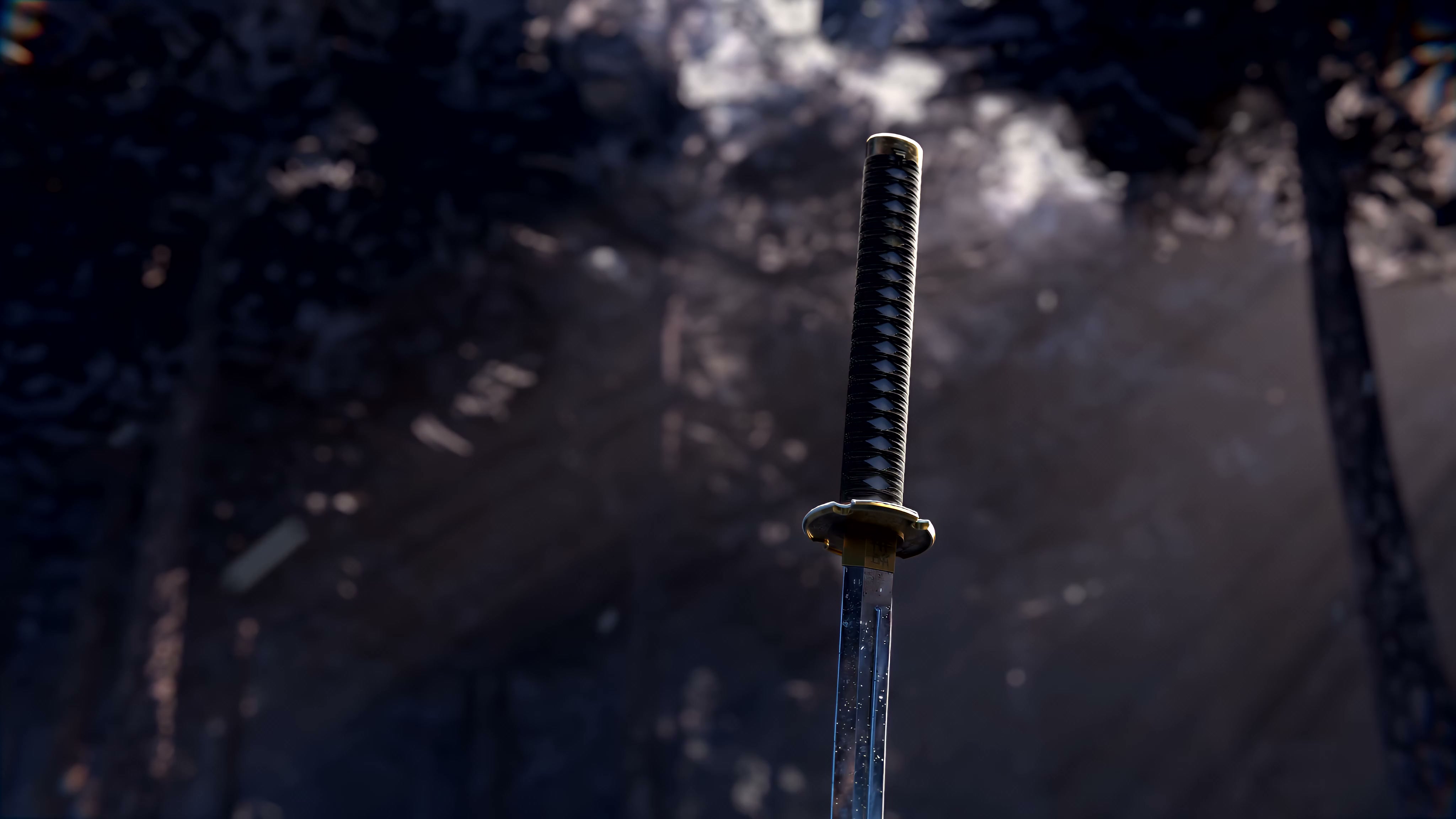 Samurai Katana in Forest Cinematic 4K Live Wallpaper