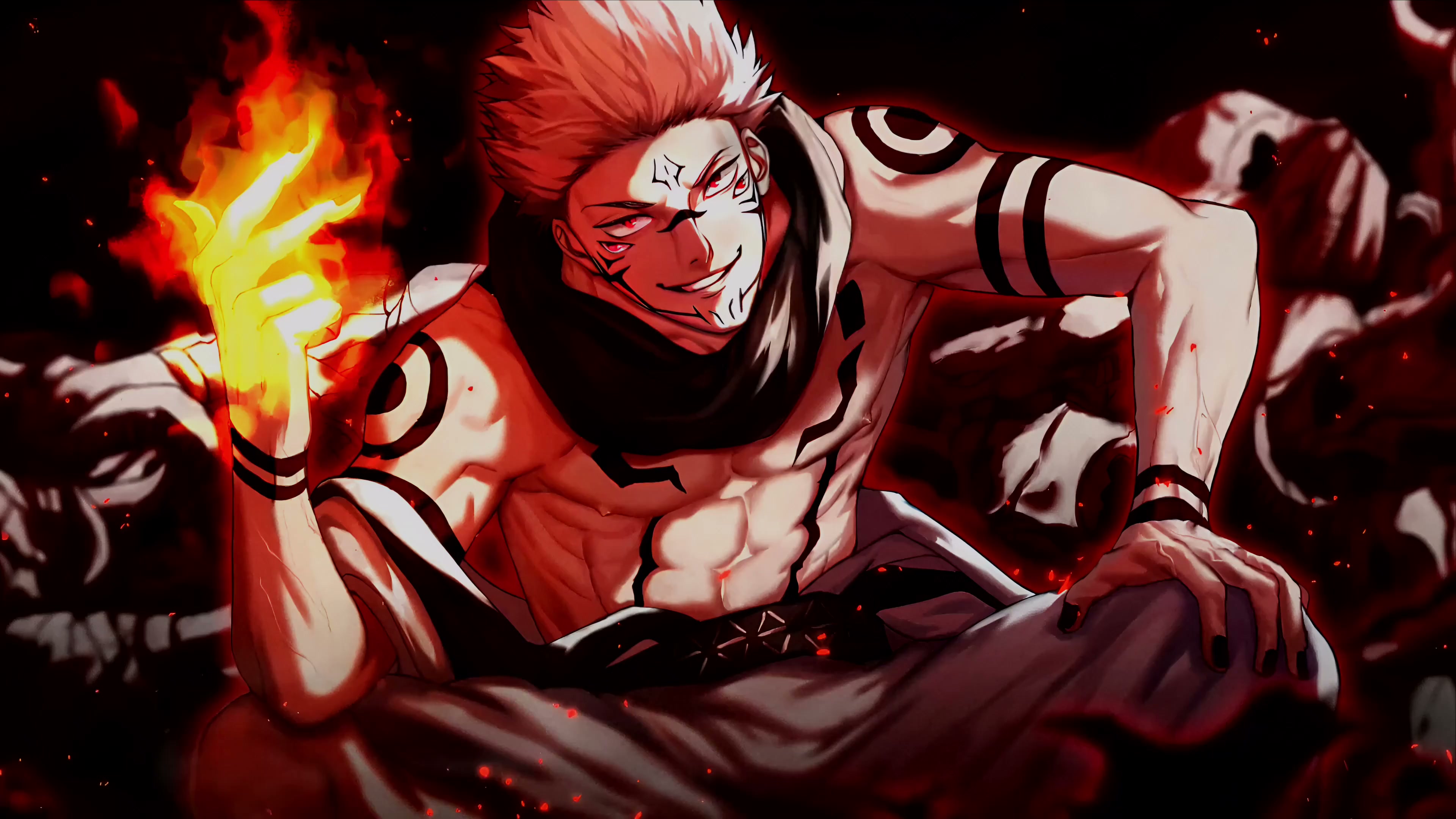 Sukunas Flame Technique Live Wallpaper