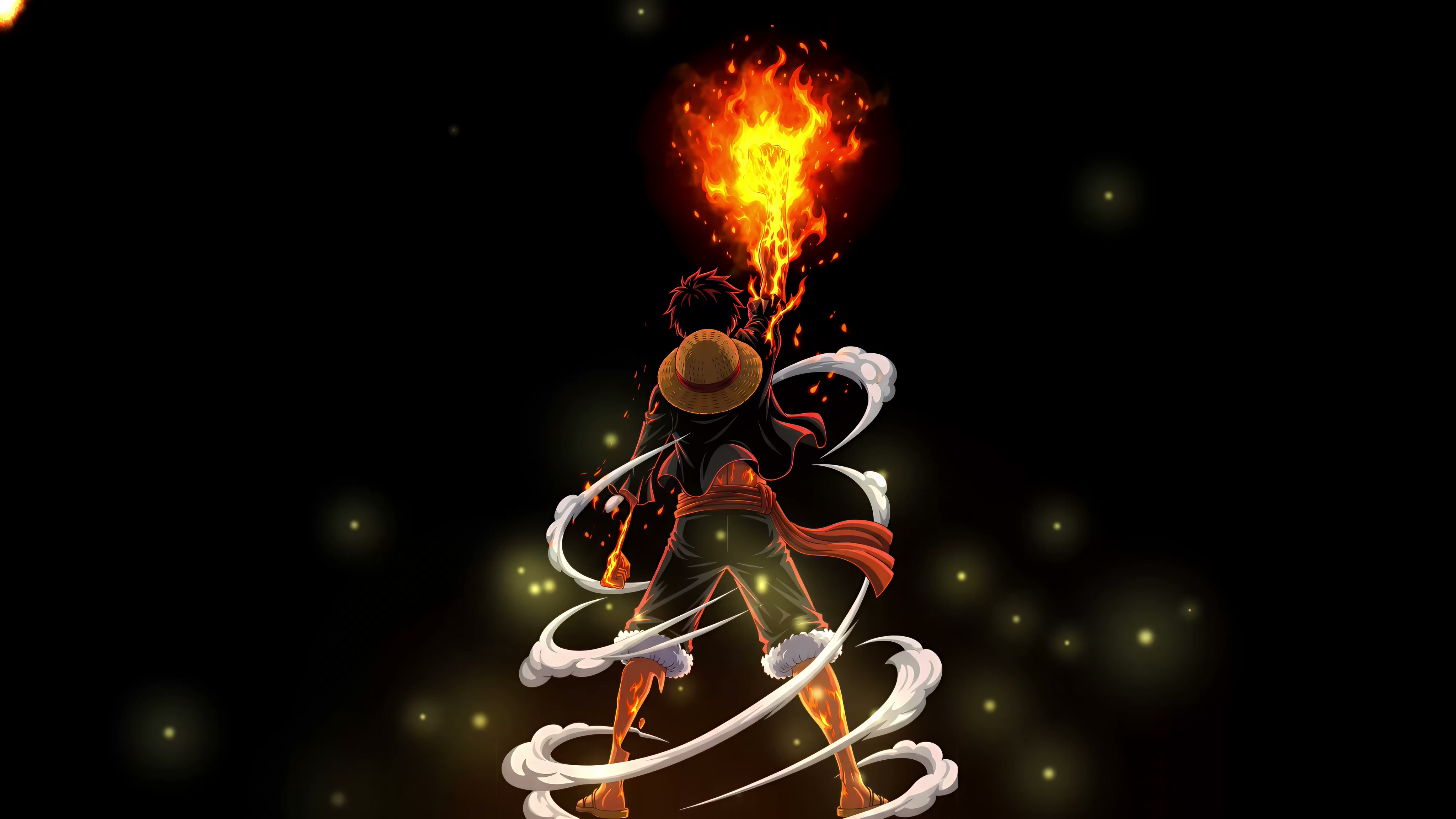 One Piece - Luffy Red Roc Fire Fist Live Wallpaper