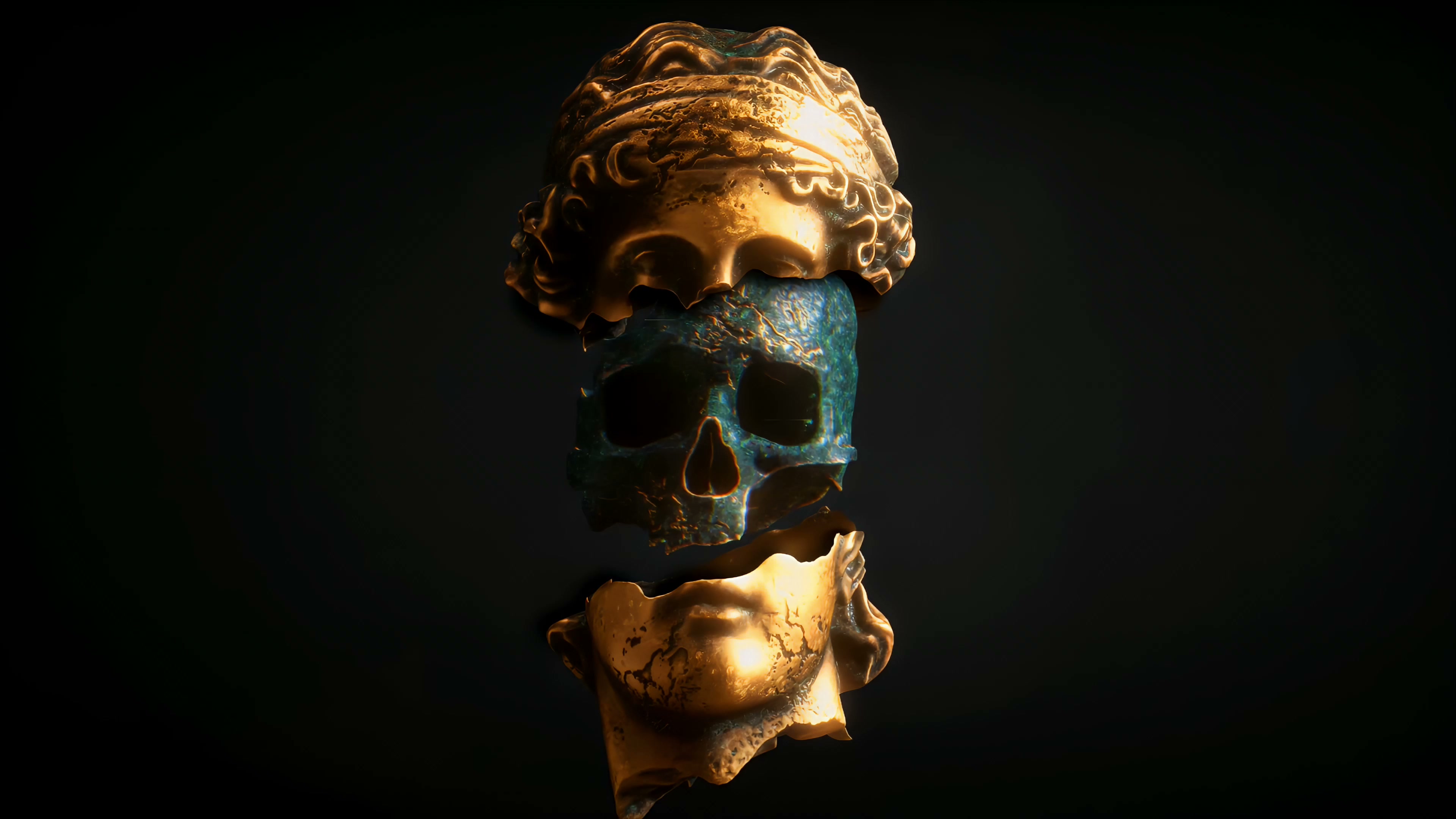 Decay Divine Skull Live Wallpaper