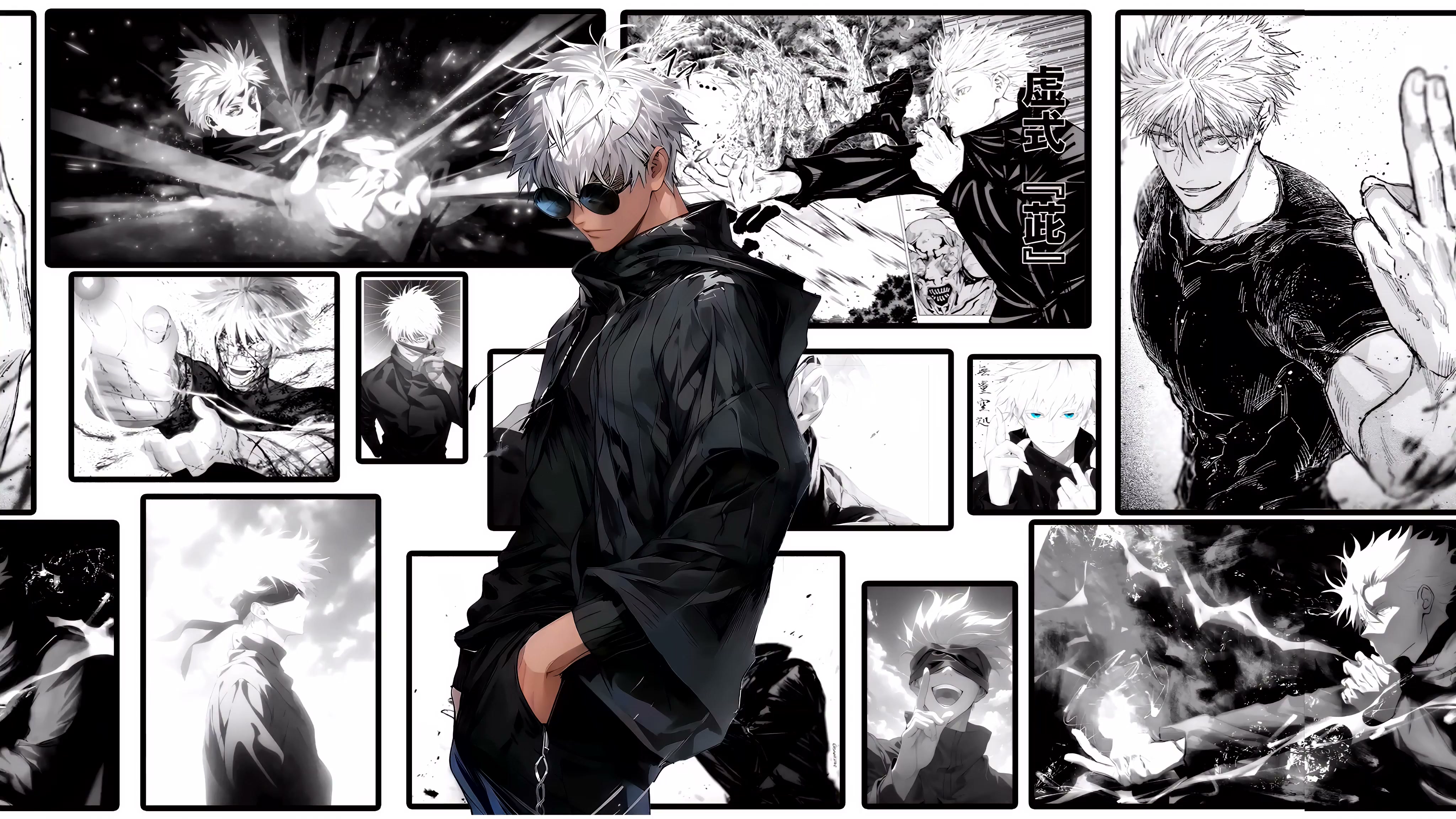 Jujutsu Kaisen - Satoru Gojo Manga Collage Live Wallpaper