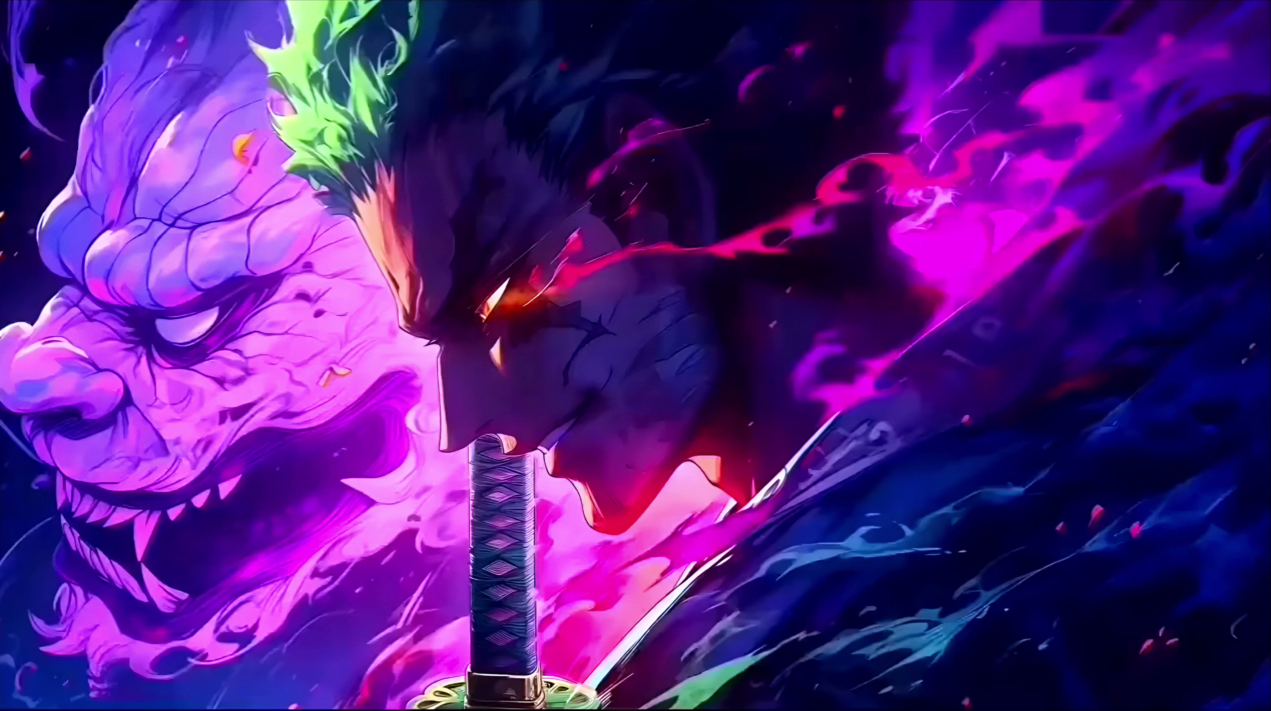One Piece - Zoro King of Hell Live Wallpaper