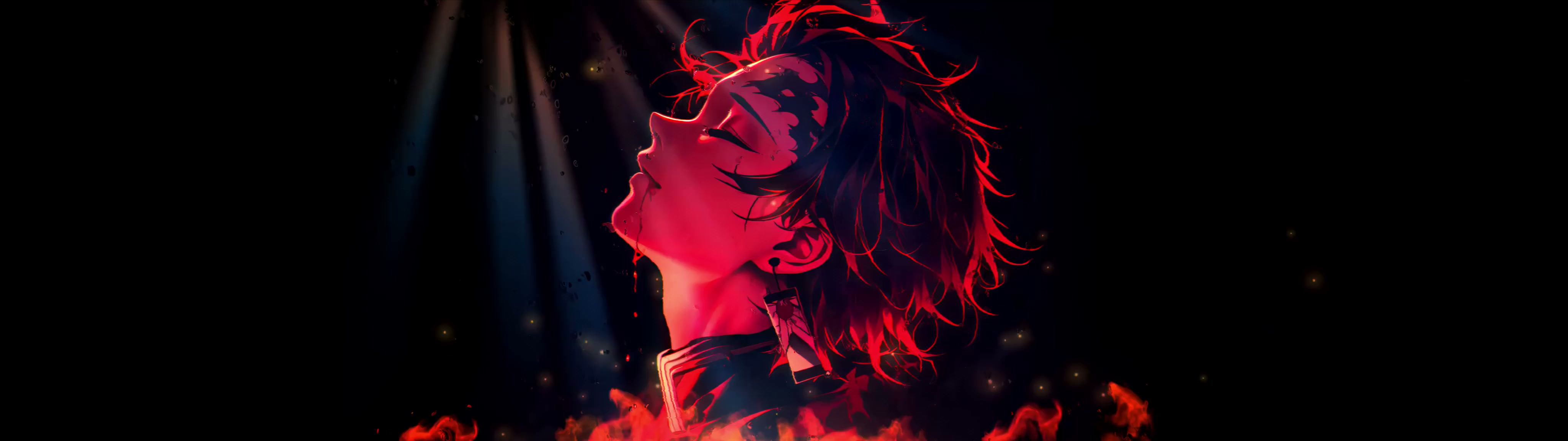 Demon Slayer - Tanjiro Kamado Fire Profile Live Wallpaper